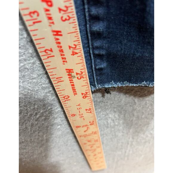 Free People Raw Hem High Rise Jegging Dark Blue Womens Size 30 - Picture 11 of 11
